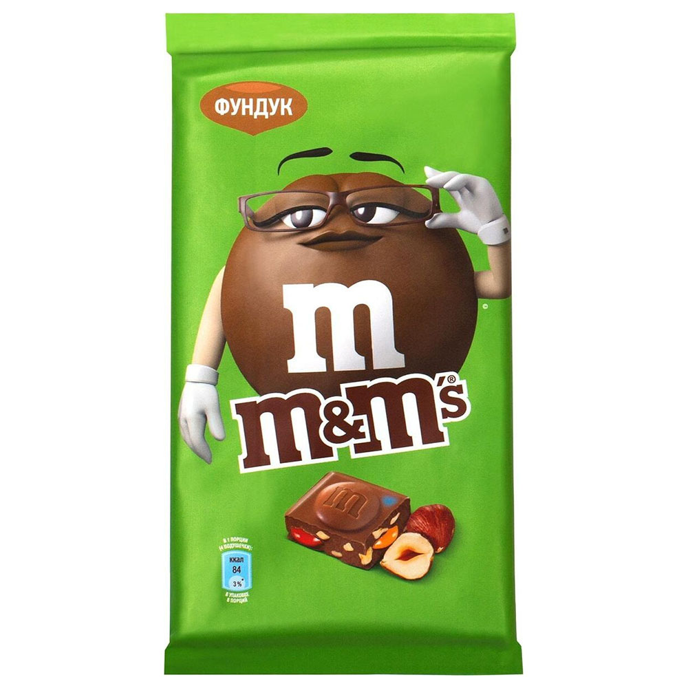 М&М`S плитка шоколад 122гновая